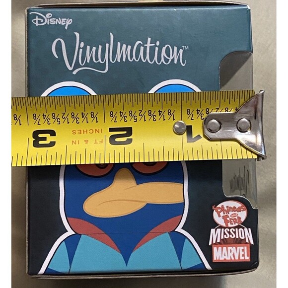 Disney Store Vinylmation Phineas Ferb Perry Agent P Figure Mission Marvel New - Picture 7 of 10